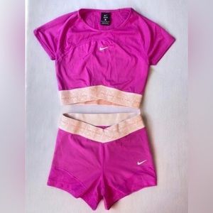 nike cropped athletic top